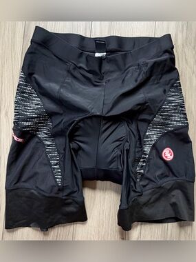 Souke Sports Mens Black Cycling Padded Shorts Sz XL